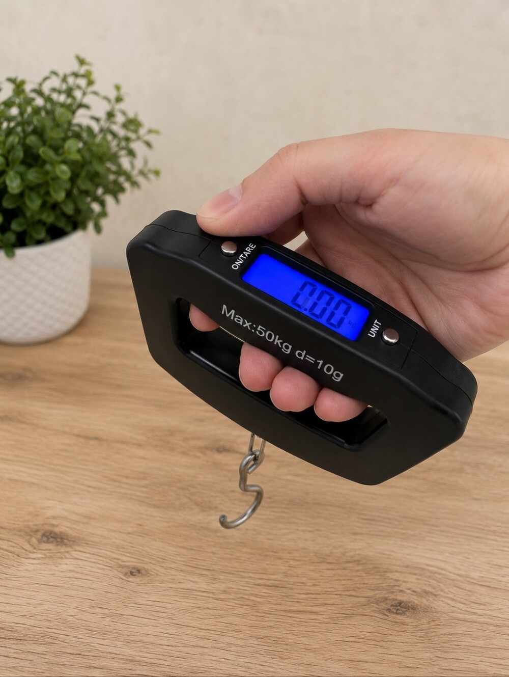 Digital Luggage Scale with Blue Display